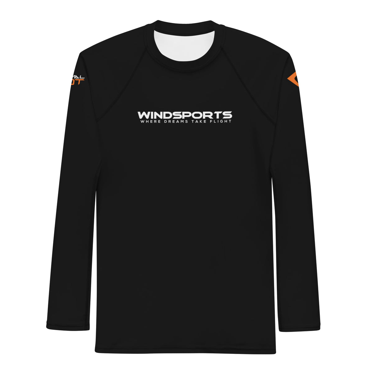 Jet Black Windsports Men's Rash Guard/Speed Sleeve THERMAL PILOT